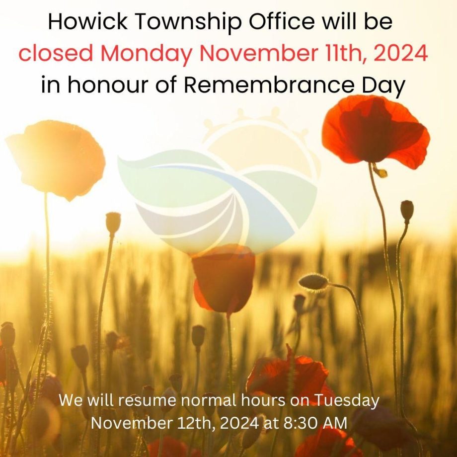 Remembrance Day Office C Losed