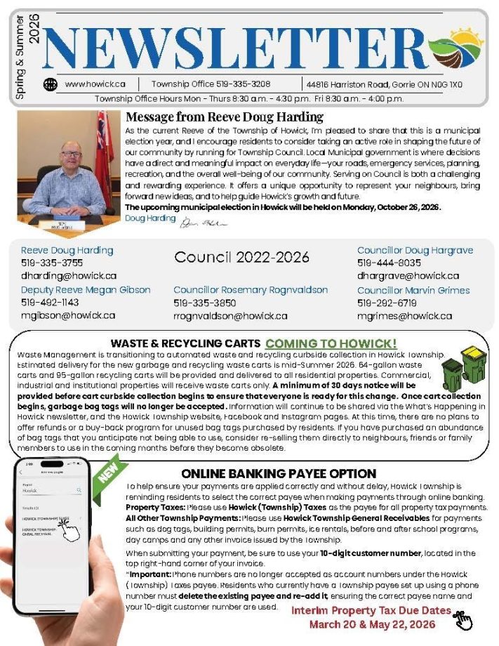 Spring Summer Newsletter 2026 Page 1